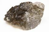 Gemmy, Yellow, Cubic Fluorite Cluster w/ Dolomite - Moscona Mine #219076-1